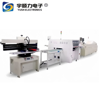 A linha de produção de montagem de PCB de alta velocidade semi-automática SMT pode satisfazer o lote de montagem de PCB.